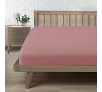 Lenzuolo Una Piazza e Mezza con Angoli, in Premium Microfibra Certificata Oeko-TEX®, Lenzuolo Confortevole Morbido Traspirante Rosa Scuro 120x190/200 H30 cm