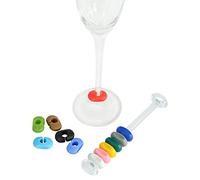 Lenzyn - Set di 12 anelli marca bicchieri per calici da vino