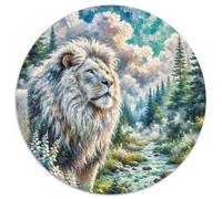 Leo 1000 Pezzi Jigsaw Animal Forma Rotonda Puzzle Per Adulti O Bambini Puzzle Creativo Arte Ecofriendly 1000pcs (67.5x67.5cm)