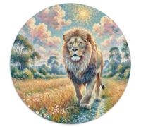 Leo 1000 Pezzi Jigsaw Animal Puzzle Rotondo Per Adulti O Bambini Puzzle Creativo Animali Ecofriendly 1000pcs (67.5x67.5cm)