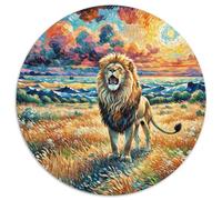 Leo 1000 Pezzi Puzzle Animal Puzzle Rotondo Per Lei O Lui Giocattolo Antistress Arte Ecofriendly 1000pcs (67.5x67.5cm)
