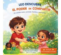 Leo Aprende a compartir: Cuento infantil interactivo sobre valores y emociones para niños de 3 a 7 años.: Cuento infantil interactivo con actividades para enseñar valores y emociones.