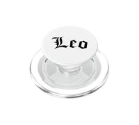 Leo Blackletter Oroscopo segno zodiacale Compleanno PopSockets PopGrip per MagSafe