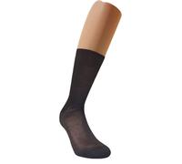 Leo Corsetteria Calzino Corto Mezza Gamba Uomo Cotone Filo Scozia. Elegante.Un paio 663C Tg. 40-42 Nero