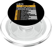 Leo Facts Oroscopo zodiacale divertente astrologia segno zodiacale PopSockets PopGrip per MagSafe