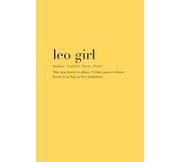 leo girl, gelbes Notizbuch mit Sternzeichen Löwe und Beschreibung, stylisch minimalistisch Astrologie, A5 Format mit 100 linierten Seiten: Notebook, ... aesthetic, yellow, minimalistic Astrology