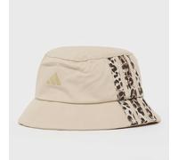 adidas Unisex - Adulto Leo Graphic Bucket Hat, Crystal Linen/Khaki Six/Dark Brown/Gold Met., M-L