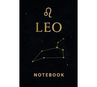 Leo Journal: Zodiac Notebook | Astrology Constellation Cover | 120 Page Lined Notebook: A simple lined notebook featuring the Leo zodiac sign and constellation design.
