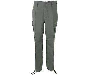 Leo Köhler Pantaloni da campo originali dell'esercito tedesco Moleskin, 100% cotone, robusti e collaudati e 1 paio di elastici per pantaloni in nero, realizzati secondo TL