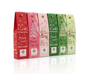 Leo & Lilo Set regalo per crema per le mani, piccolo saluto di Natale, 6 creme per le mani certificate per cosmetici naturali, confezione da 6 da 20 ml