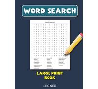 Leo Ned Word Search Large Print Book: Word Search for Seniors Large (Tascabile)