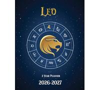 Leo Planner 2026-2027: Large Print 2-Year Monthly Planning from Jan. 26 to Dec. 27 with Inspirational Quotes and Extra Note Pages, Including Federal Holidays.