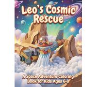 Leo’s Cosmic Rescue: A Space Adventure Coloring Book for Kids Ages 6-8