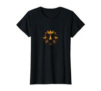 Leo Stagione Zodiaco Leone Geometrico Maglietta, Donna, Nero, XXL