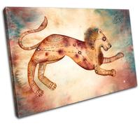 Leo Starsign Zodiac Astrology Horoscope Canvas Artwork Picture Print Decorative