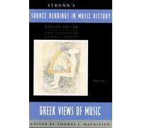 Leo Treitler Strunk's Source Readings in Music History (Tascabile)