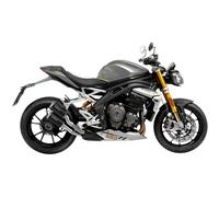 Leo Vince 15247B LV-10 Slip-On - Nero Inossidabile Silenziatore Acciaio Inox