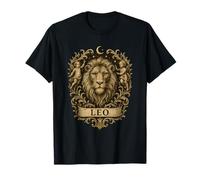 Leo Vintage Incisione Grafica Maglietta