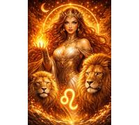 Leo Zodiac Goddess Notebook: Astrology Journal for Women - Celestial Horoscope Gift, Spiritual Writing Journal, Birthday Gift for Leo
