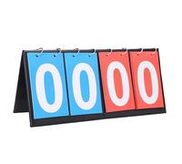 Leoapcat Tabellone Segnapunti, Segnapunti Sportivo Multifunzionale a 4 Cifre 0-99 Cifre Portatili Flip Sport Scoreboard della Competizione per Ping Pong Basket Badminton Pallavolo Calcio e Tennis