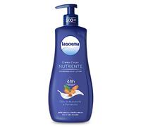 Leocrema - Crema Corpo Nutriente, per Pelli Secche e Disidratate, con Olio di Mandorle e Pantenolo, Crema Corpo Idratazione per 48 ore, 500ml