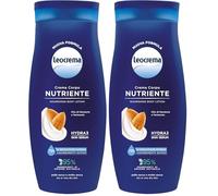 Leocrema Crema Corpo Nutriente, per Pelli Secche e Disidratate, con Olio di Mandorle e Pantenolo, Crema Corpo Idratazione per 72 ore, 250ml (Confezione da 2)