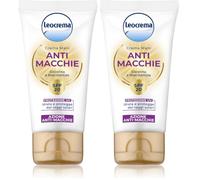 Leocrema - Crema Mani Antimacchie, con Glicerina e Niacinamide, Previene la Formazione delle Macchie, SPF 20, Assorbimento Rapido, 50ml (Confezione da 2)