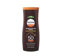 Leocrema - Crema Solare Abbronzante SPF 50, Con Attivatore di Melanina, Assorbimento Rapido e Resistente all'Acqua, 200ml