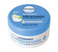 Leocrema, Crema Corpo Viso e Mani Idratante, con Aloe ed Estratto di Avena, Ottima per Tutta la Famiglia, 72 ore di Idratazione Intensa, 200ml