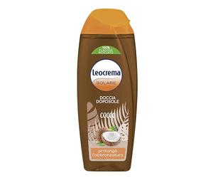 Leocrema, Docciaschiuma Doposole, Prolunga l'Abbronzatura, Idrata, Nutre e Rigenera la Pelle, Arricchito con Estratto di Cocco, 250ml