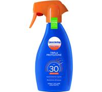 Leocrema - Crema Solare Spray SPF 30, Tripla Protezione dai raggi solari, Assorbimento Rapido e Resistente all'Acqua, 250ml