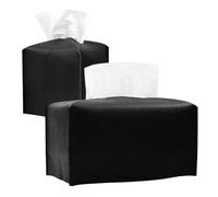 LEOEZYA 2 Pezzi Porta Fazzoletti,Portafazzoletti in Pelle Pu,Portafazzoletti in Stile Semplice,Elegantecontenitore Fazzoletti Box per Casa,Hotel,Sala da Pranzo,Auto,Ufficio,Bagno