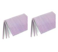 LEOFLA 100 Pezzi Di Lime Mezza Luna Bilaterale Grana 100/180 Per Unghie E Nail Art