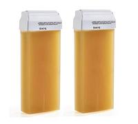 LEOFLA 2 X Rullo Di Ceretta Liposolubile Per Depilazione Roll On Al Gusto Di Miele