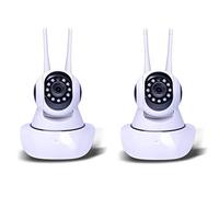 LEOFLA 2 X Telecamera Wireless Ipcam Wifi Ad Infrarossi Motorizzata Lan Hd 720P Led Lr