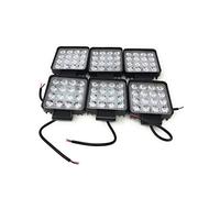 LEOFLA 6 X Faro 48W Quadrato Faretto Led X Lavoro 16 Led Da 3W Profondità Auto Barca