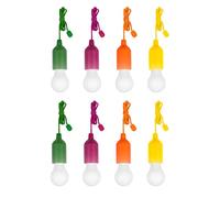 LEOFLA 8 Lampadine A Led Portatili Colorate A Batterie Per Casa Campeggio Giardino