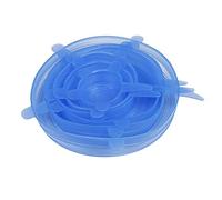 LEOFLA Coperchio Da 7 A 20 Cm In Silicone Estensibile 6 Pezzi Pellicola Avvolgente