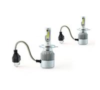 LEOFLA Coppia Di Lampade Led Per Auto E Moto C6 H4 6000K Fari Luce Bianca Lampadine