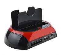 LEOFLA Docking Station 2 Hard Disk 2.5 3.5 Sata Ide E-Sata Usb 2.0 3.0 E Lettore hdd sd