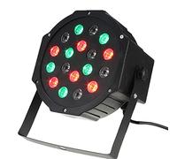 LEOFLA Faro Led Rgb 18W Faretto 18 Colori Discoteca Sensore Sonoro Luce Colorata