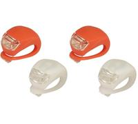 LEOFLA Kit di 2 Luci LED per Bicicletta di Sicurezza Bici Anteriore E Posteriore Bike (Confezione da 2)