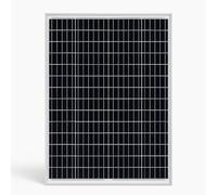 LEOFLA Pannello Solare Fotovoltaico Monocristallino da 50W 21V con Pinze A Morsa