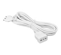 LEOFLA Prolunga Elettrica Da 3 Metri Lineare Bipasso Con Presa 16A-10A