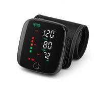 LEOFLA Sfigmomanometro Digitale da Polso Automatico con Display LCD, Ricarica USB, Rilevazione Frequenza Cardiaca e Salvataggio Dati Misurazioni