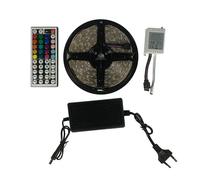 LEOFLA Striscia LED Compatta con tecnologia RGB, con Telecomando e adesivo integrato
