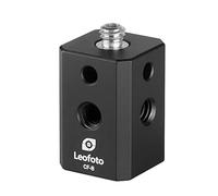 Leofoto CF-8 - Treppiede multiadattatore, con 1 perno maschio da 1/4", 4 femmine 1/4" e prese da 3/8", accessorio ideale per braccio magico