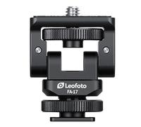 Leofoto FA-17 Testa inclinabile e girevole Caldo/Cold Shoe Flash a 1/4" maschio Stud accessorio adattatore