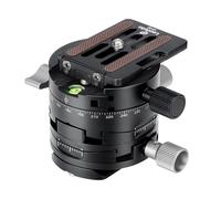 Leofoto - Morsetto per panning con ingranaggi G2 con piastra a sgancio rapido NP-60 - Facile da posizionare su Leofoto Ballhead - G2+NP-60