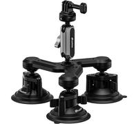 Leofoto LAC-05 Supporto a 3 ventose per videocamere d'azione